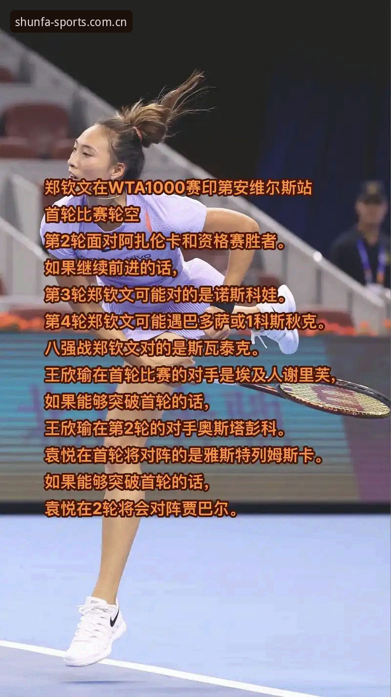 顺发注册入口 资深用户分享:法网女单抽签解读,郑钦文非种子选手的突围之路